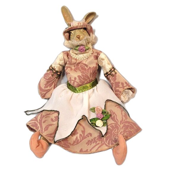 Vintage Katherine's Collection BUNNY COUPLE Kleski RABBIT DECOR - Picture 3 of 14